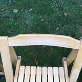 Series of 4 folding chairs
