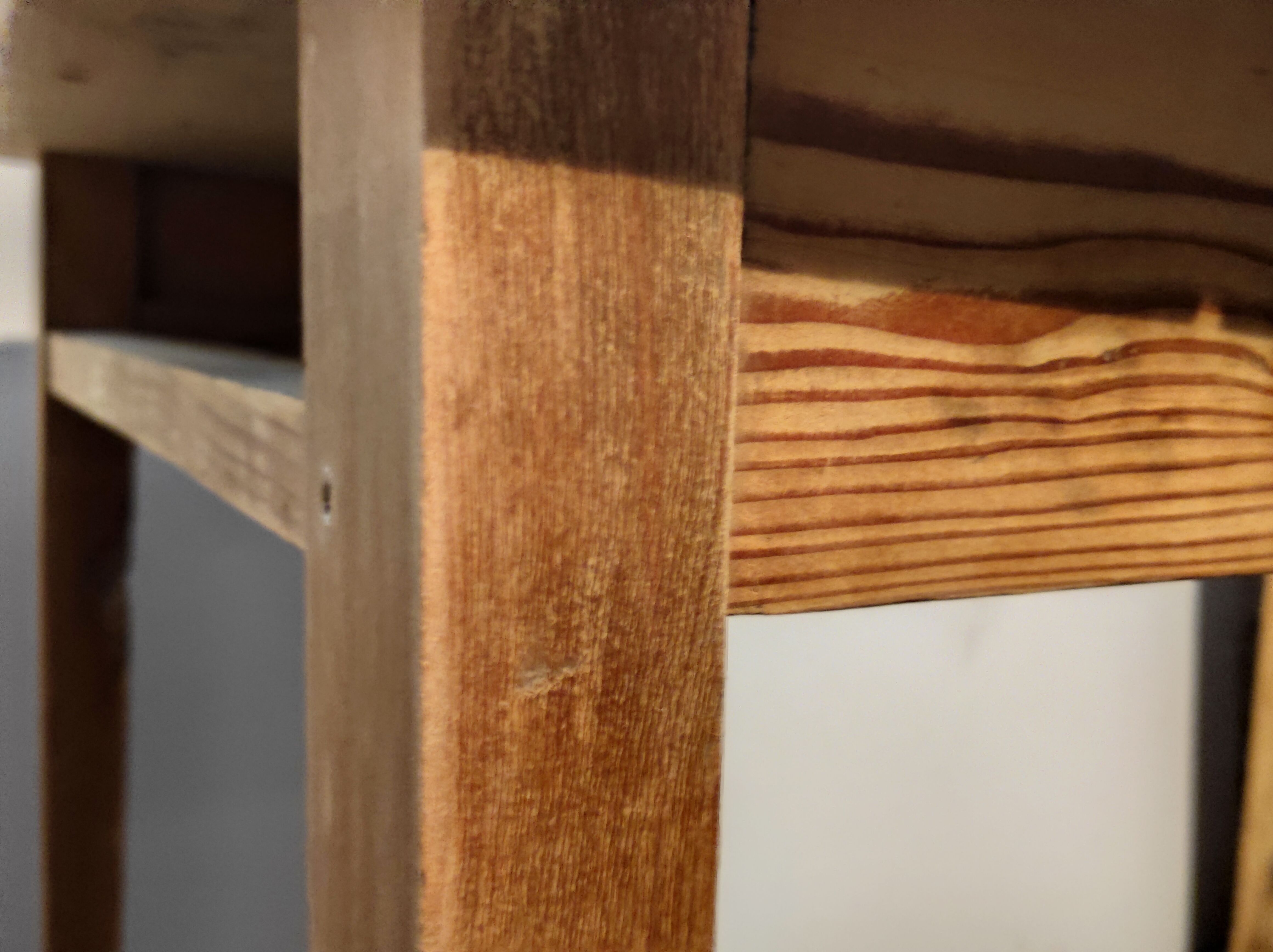 Farmhouse wooden table in fir and beech