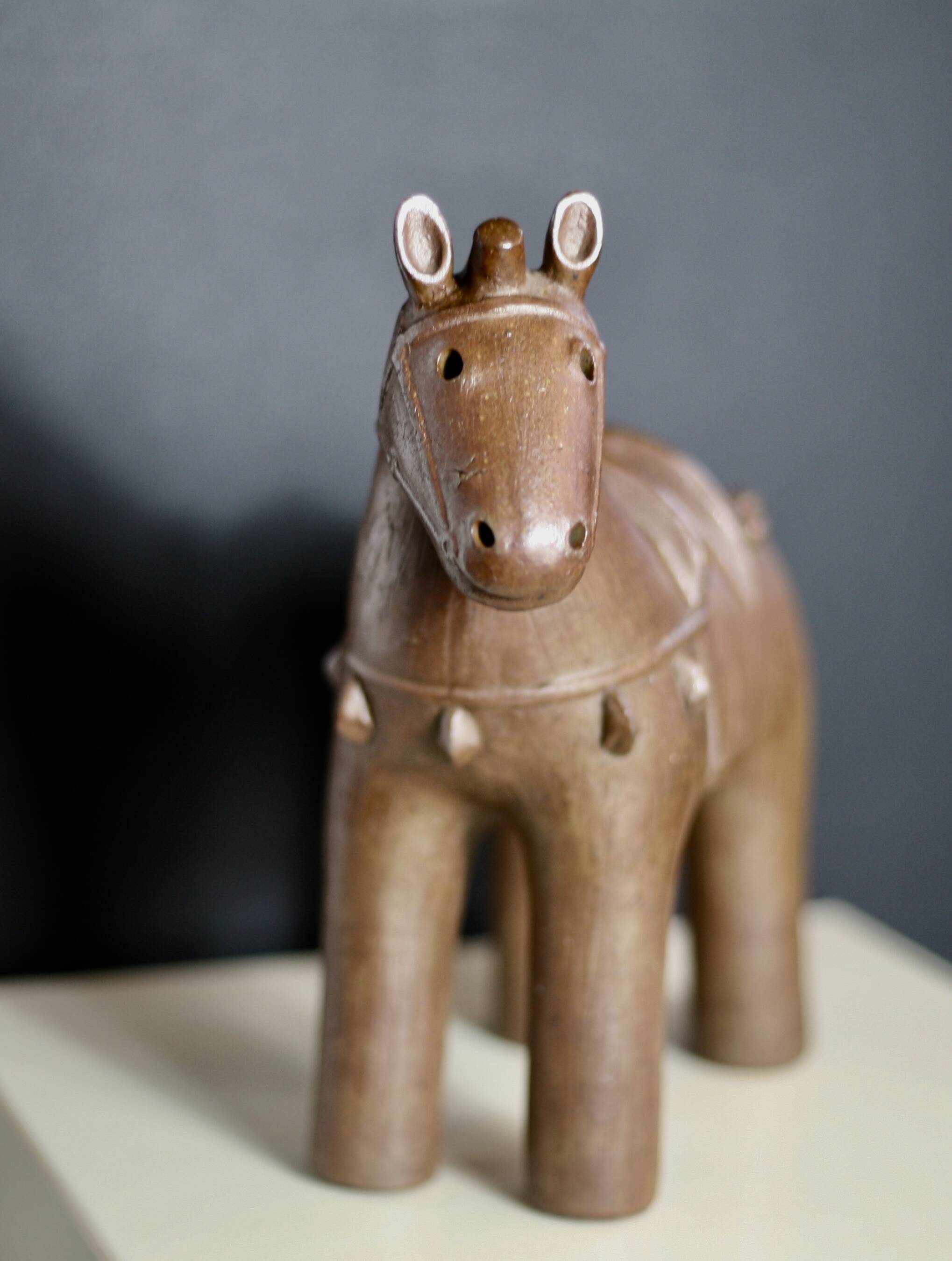 Ceramic, Japan, 1950s, horse.
