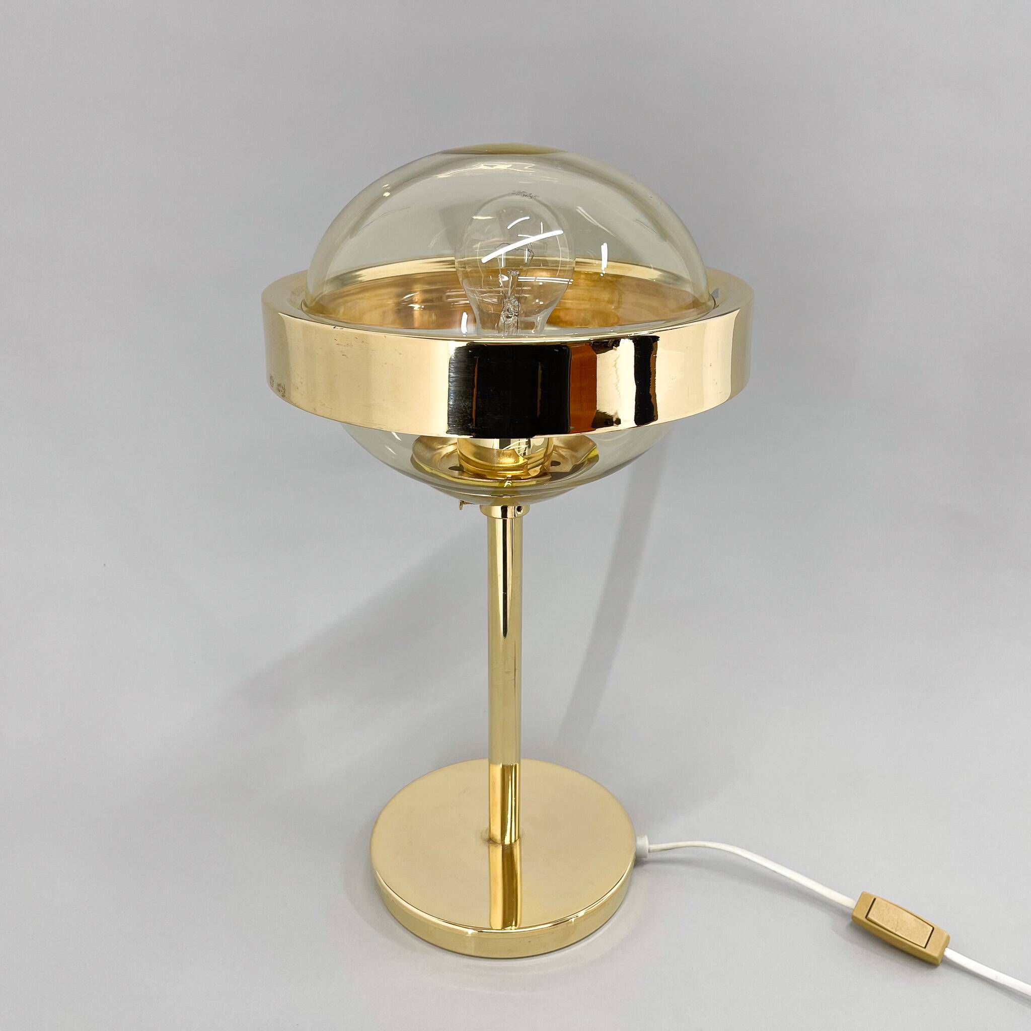 Mid-Century Brass Table Lamp by Kamenicky Senov, 1960s