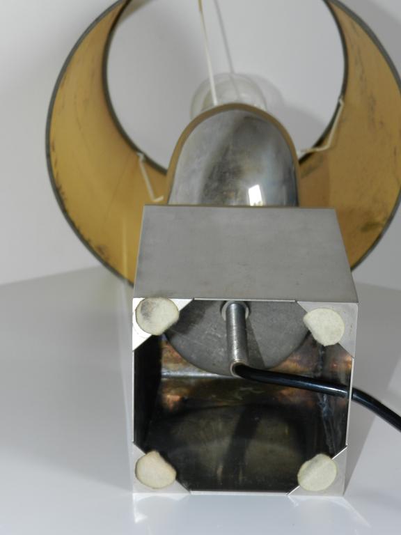 Lampe métal chromé Philippe Barbier