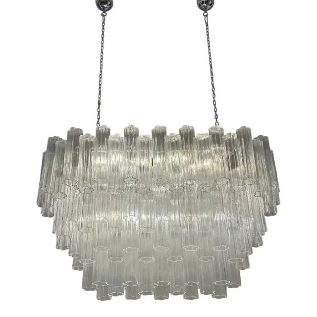 Modern Oval Tronchi Murano Glass Pendant Light by Simoeng for Simoeng
