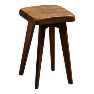 Tabouret en chêne massif,