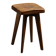 Solid oak stool, French craftsmanship, 1950s.