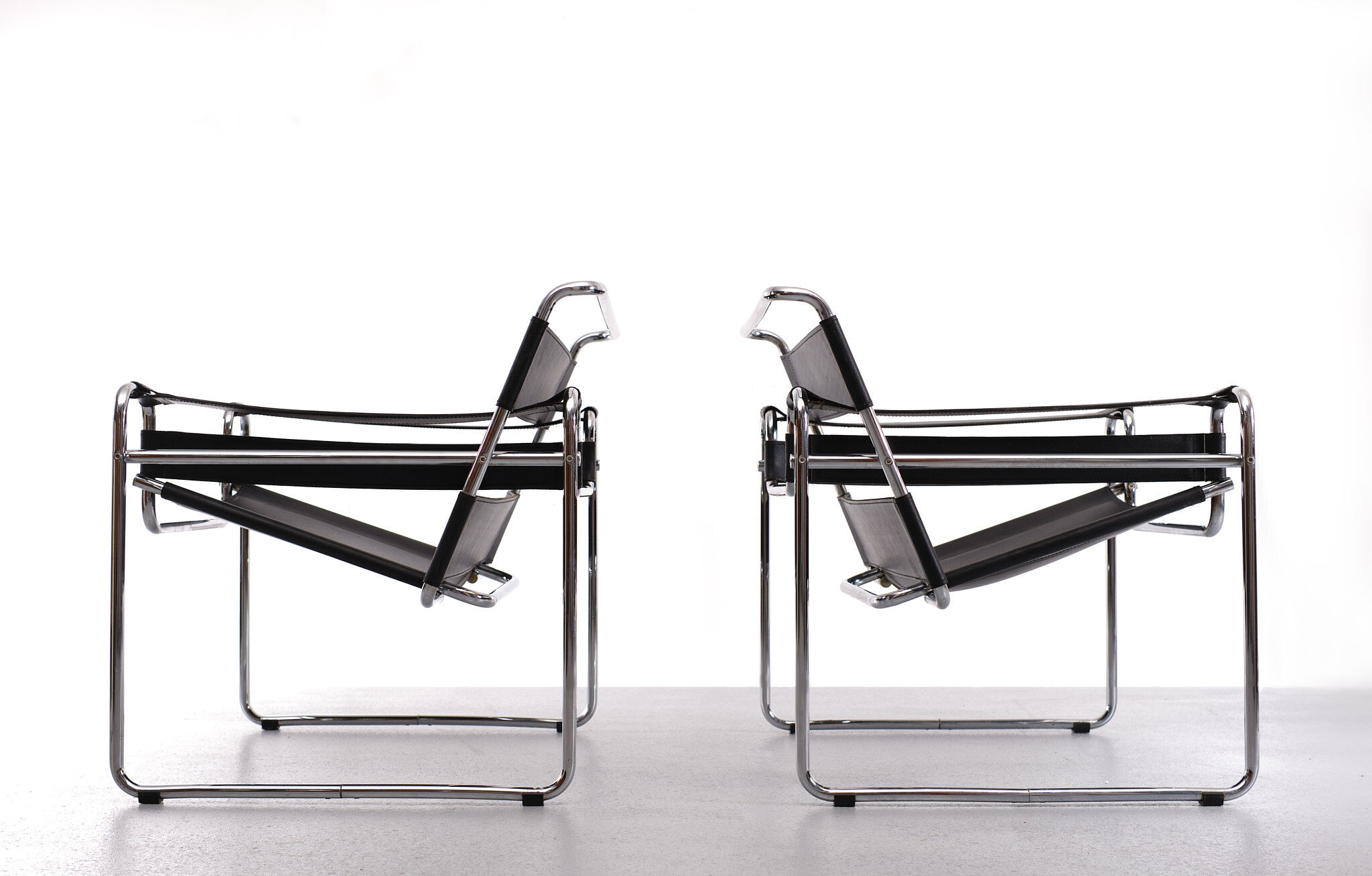 Pair of Wassily armchairs by Marcel Breuer 1970
