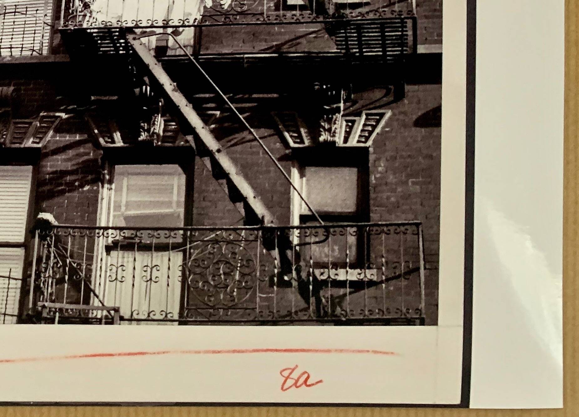 A suspended gaze Emergency staircase of apartments New York City – 1953