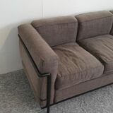 LC2 3-seater sofa by Le Corbusier, Cassina edition