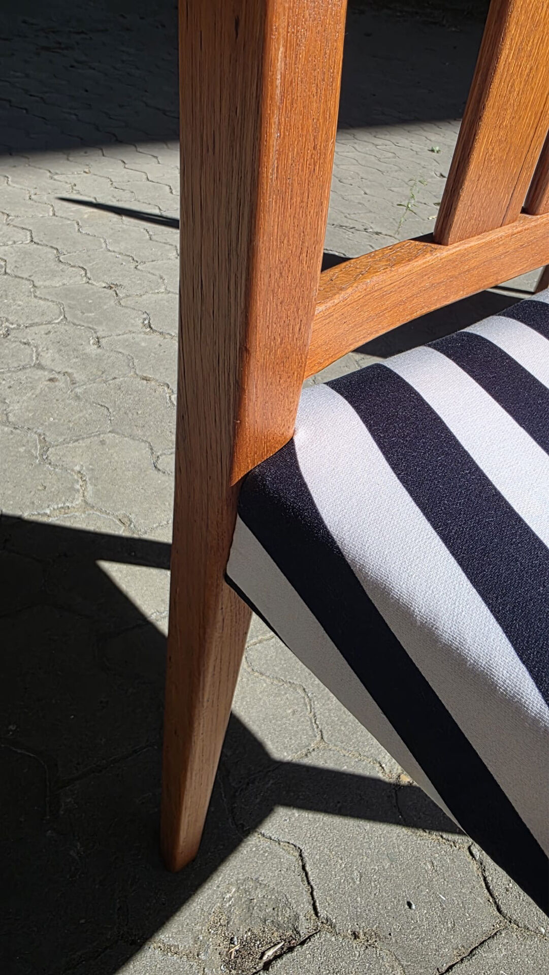 Set of 4 vintage Troeds chairs in teak, Sweden, 1970s.