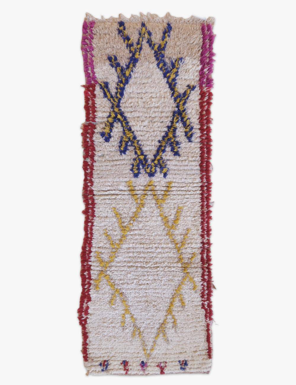 Tapis Tribal Azilal du Maroc - 192 x 68 cm