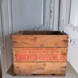 Wooden bottle locker box