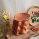 Set of 12 scallops in cognac sandstone Émile Henry - vintage