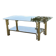 Vintage brass and glass coffee table, 1970s