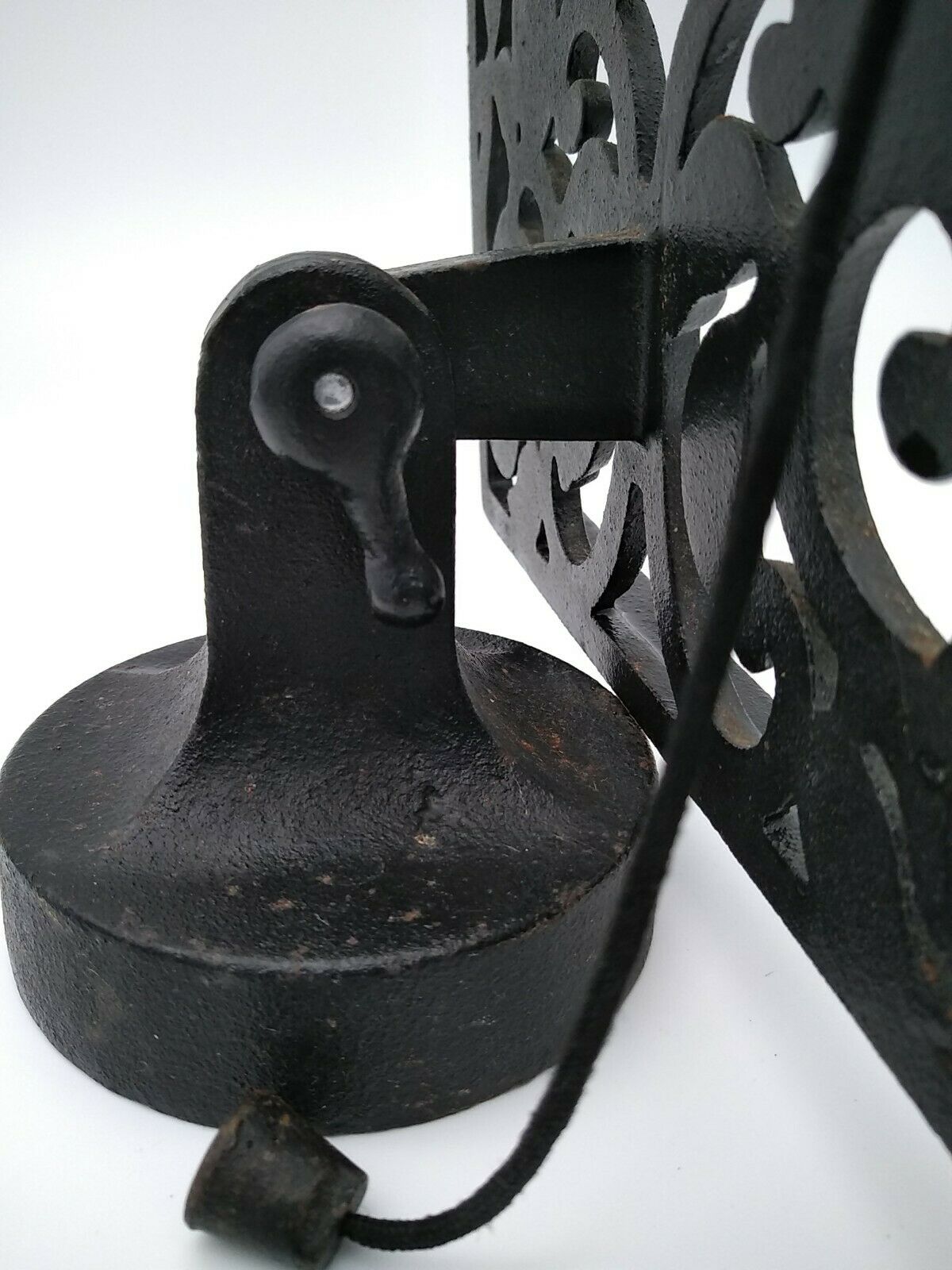 Cast iron lectern or lectrin with fruit decoration.