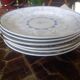 Lot 6 flat plates Boch Frères Keramis vintage earthenware
