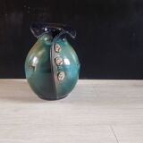 Artisanal vase, costume spirit h 26 cm, signed
