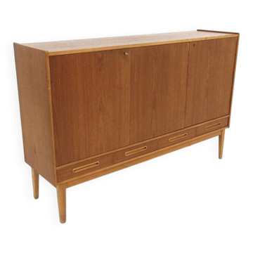 Enfilade scandinave en teck et en chêne, Suède, 1950