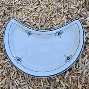 Salad plates in croissant English earthenware