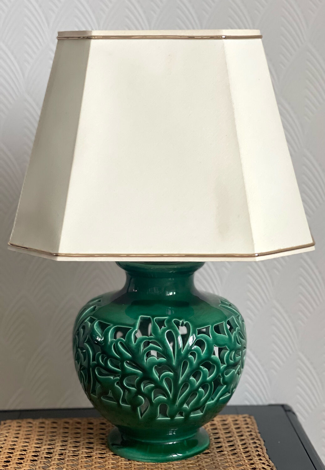 Antique ceramic lamp
