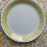 Plats Fenal Badonviller jaune et blanc des années 20