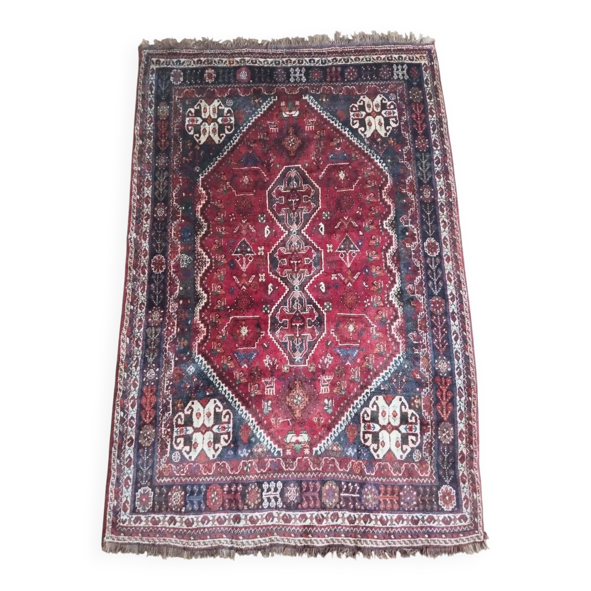 Handmade Persian Shiraz rug 265x173cm