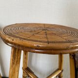 Vintage rattan stools