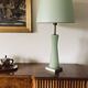 Lampe de table vintage moderne en verre de Murano vert, style Barovier & Toso  Italie, 1940
