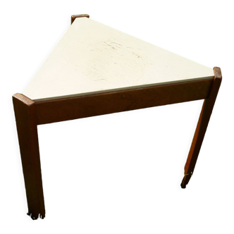 Triangular coffee table, vintage Scandinavian style 80