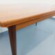 Table à manger rectangulaire style scandinave vintage des années 50 60 teck