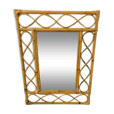 Miroir bambou vintage