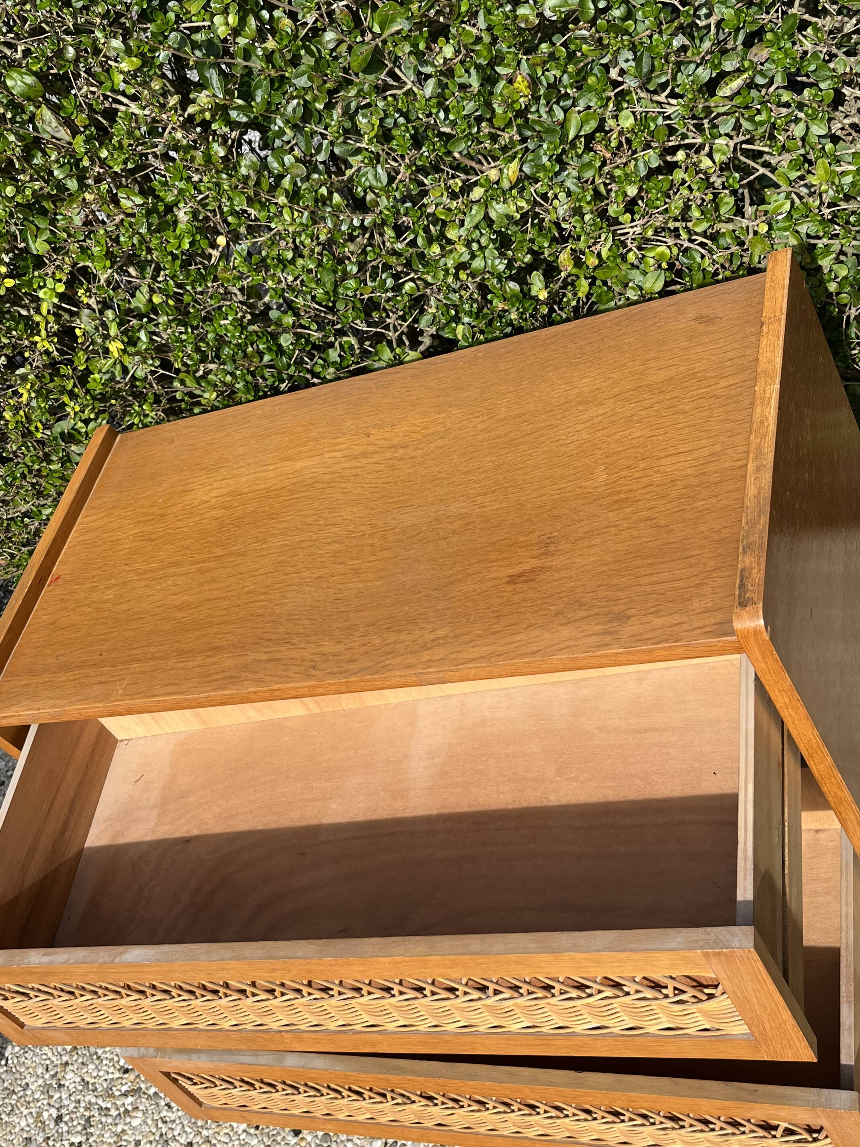 Rattan chest of drawers feet compass
