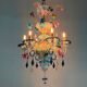 Venetian chandelier in multicolored Murano glass, circa 1930