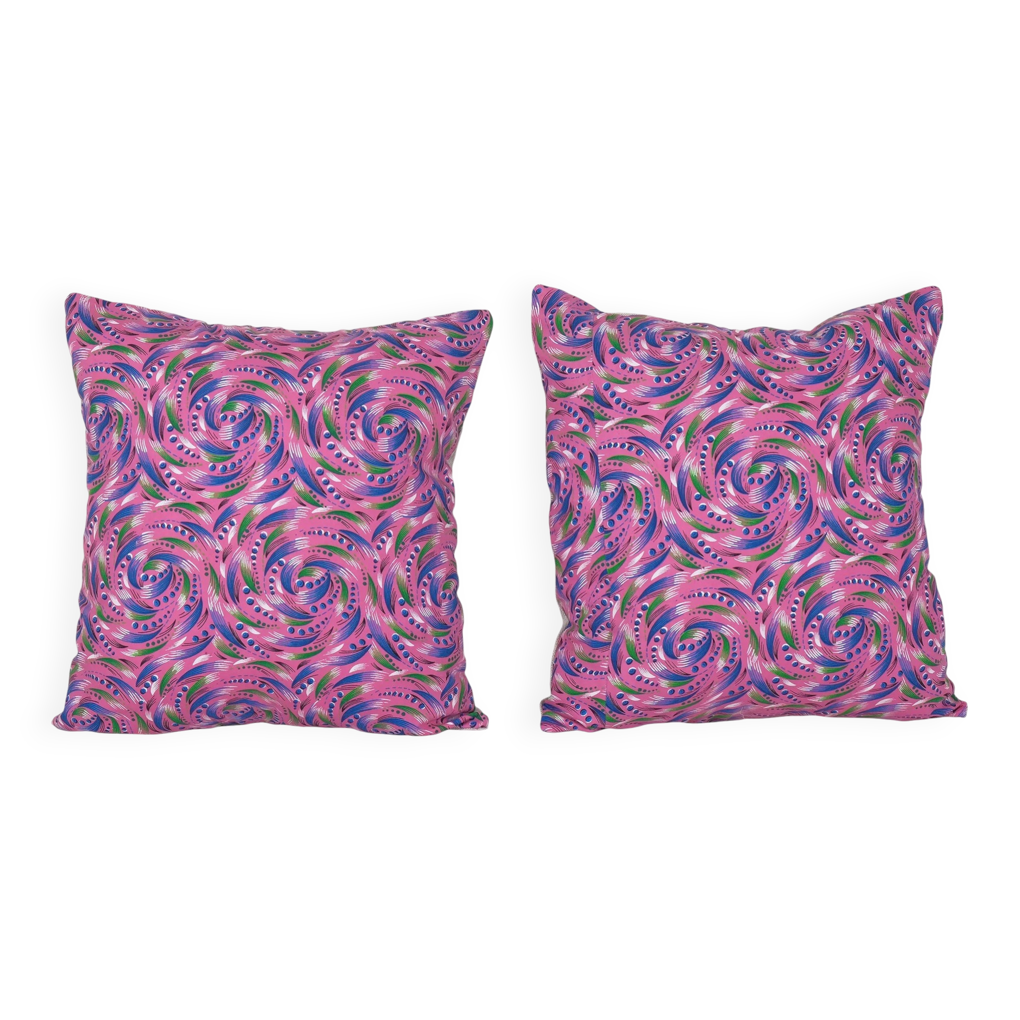 Set of 2 vintage Turkish cushion covers 46x51 cm