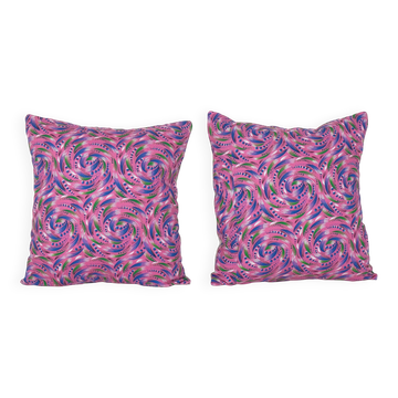 Set of 2 vintage Turkish cushion covers 46x51 cm