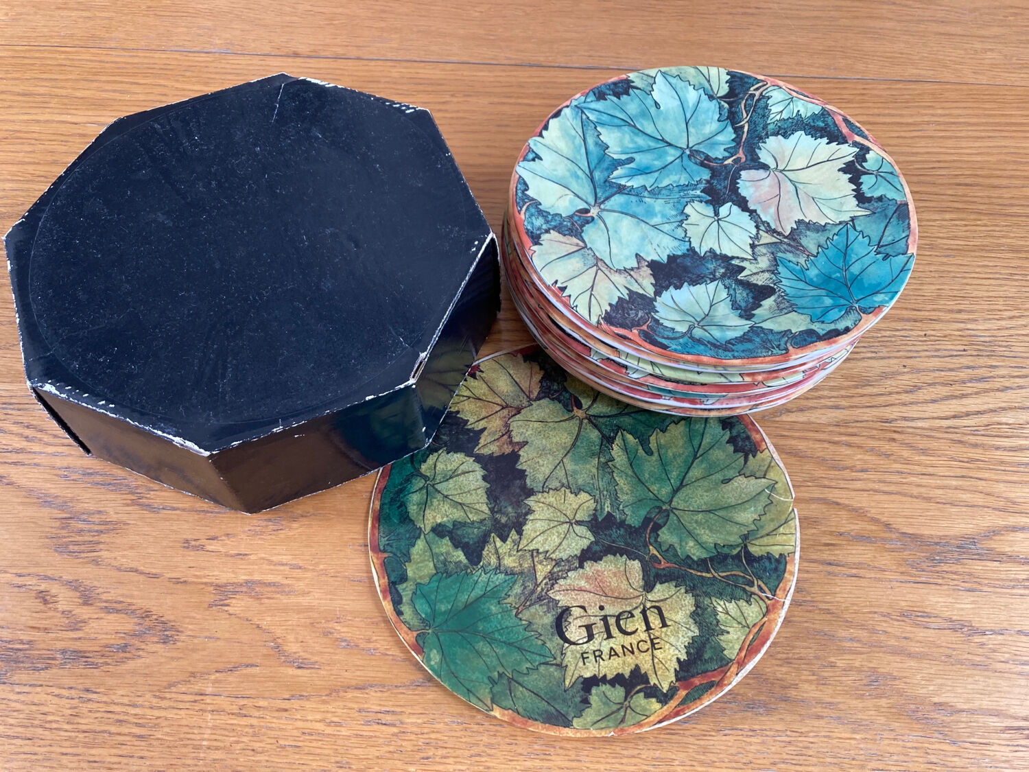 Plates Gien Vintage foliage