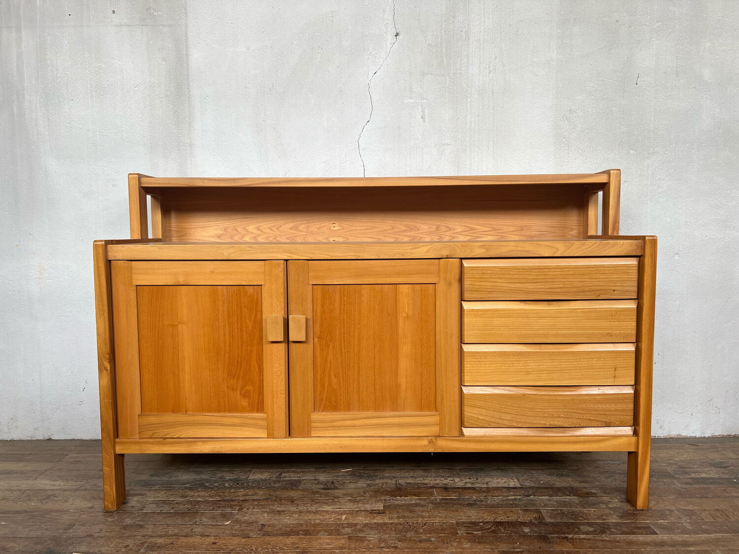 Elm 1970 brutalist sideboard