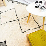 Carpet beni ouarain 100% virgin wool makes a new hand 140x220cm