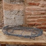 Metal folding basket