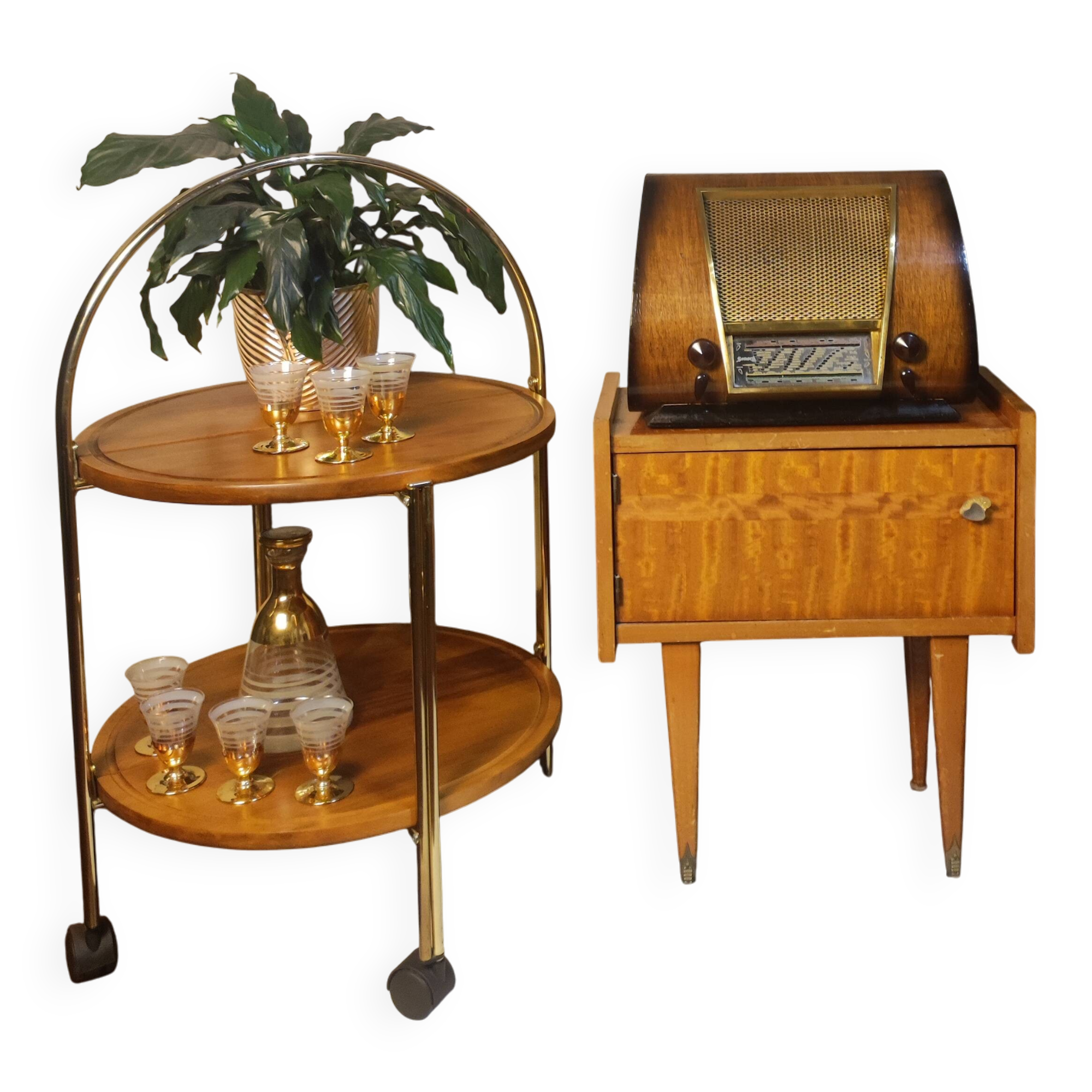 1970s drinks trolley / serving cart