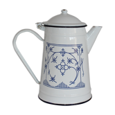 Cafetière en métal émaillée