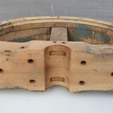 Half-moon arch transom in solid wood