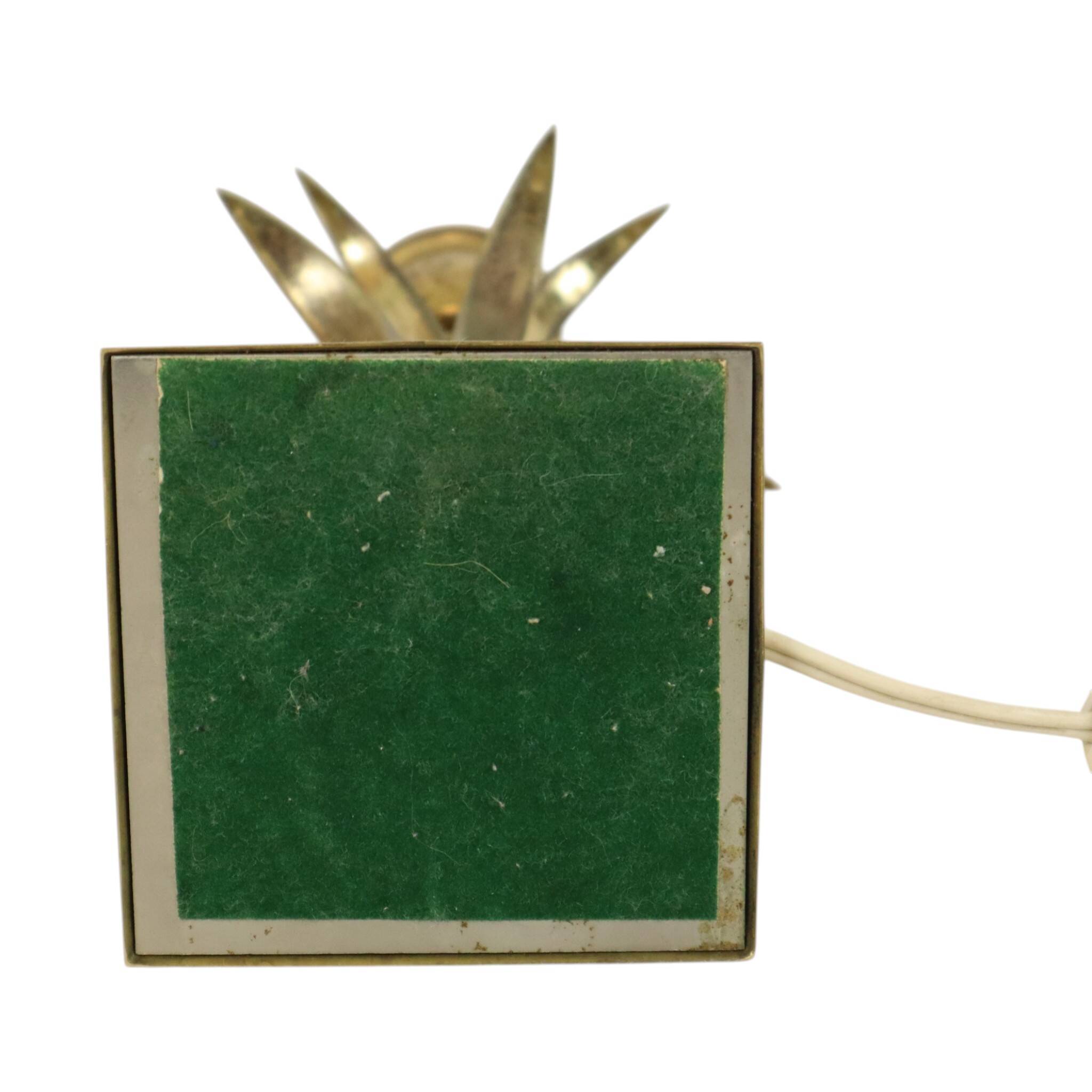 Vintage Palm Tree Pineapple Table Lamp, Massive, 1970s, 48cm