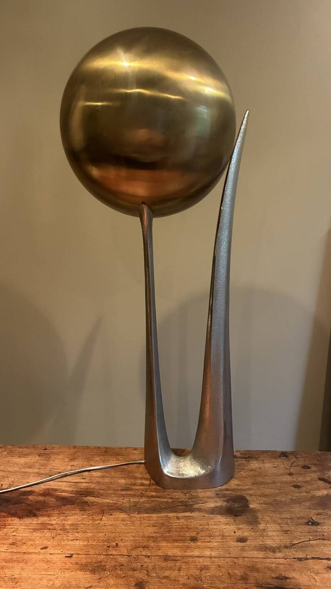 Rare "Moon" lamp – Jacques Charles for Maison Charles – circa 1970
