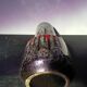 Ancient west germany ceramics multicolor enamel vase - anse vintage
