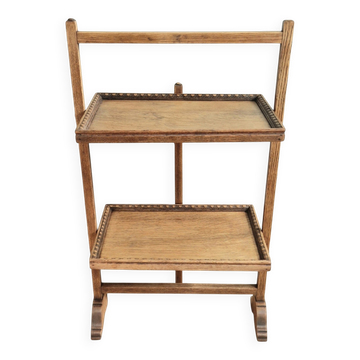 Silent servant, solid wood - Late 19th century - Minimalist side table