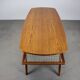 Mid-century Danish teak coffee table with magazine rack, Denmark 1960.