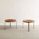 Pair of Danish "PK-33" Brown Leather Stools by Poul Kjaerholm, 1960s