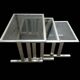 1970 brushed steel nesting tables