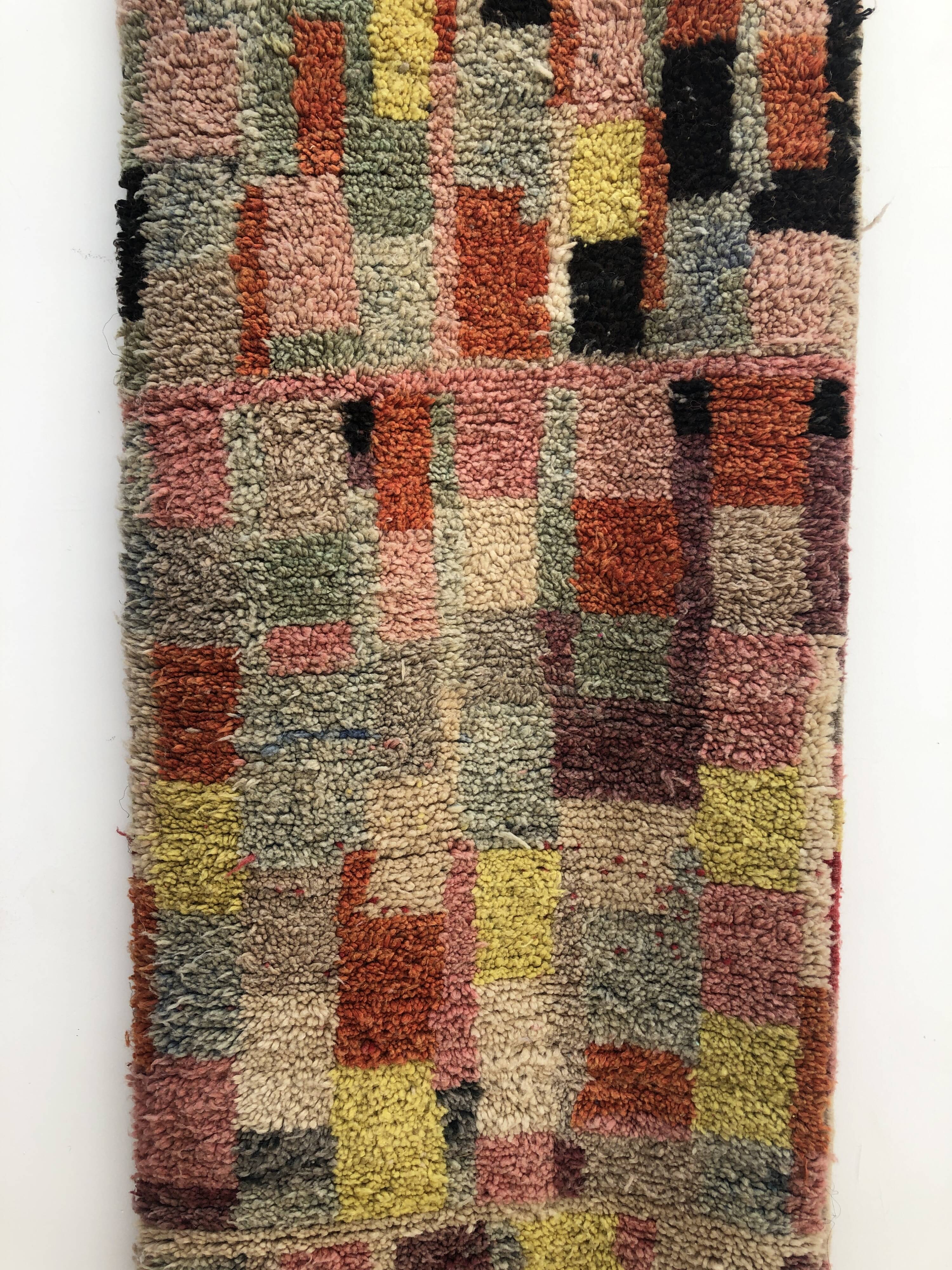 Moroccan Berber carpet corridor Boujaad 3,56x0.73m