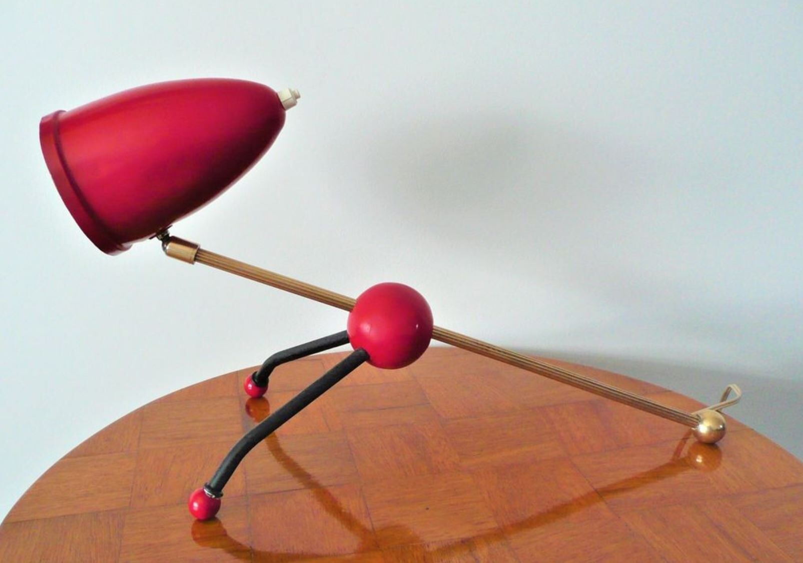 Table lamp brass and bakelite Otto Kolb 50s