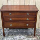 1950s English chest of drawers in mahogany